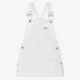 Calvin Klein-Girls Chic White Denim Jumper | Childrensalon Outlet