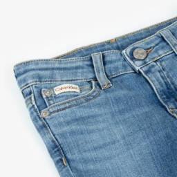 Calvin Klein-بنطلون جينز أزرق ضيق للبنات | Childrensalon Outlet