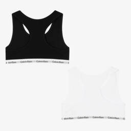 Calvin Klein-Girls Duo Cotton Bralette Set | Childrensalon Outlet
