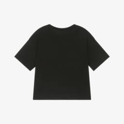 Calvin Klein-Girls Elegant Black Logo Tee | Childrensalon Outlet