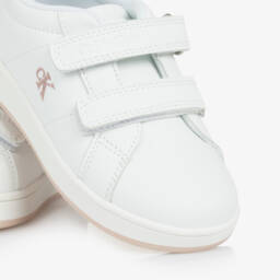 Calvin Klein-Элегантные белые кроссовки на липучках для девочек | Childrensalon Outlet