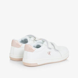 Calvin Klein-Элегантные белые кроссовки на липучках для девочек | Childrensalon Outlet