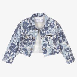 كالفين كلاين Jeans-Girls Floral Denim Jacket | Childrensalon Outlet