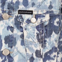 كالفين كلاين Jeans-Girls Floral Denim Jacket | Childrensalon Outlet