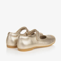 Calvin Klein-Золотистые кожаные туфли на ремешке для девочек | Childrensalon Outlet