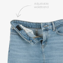 Calvin Klein-تنورة طويلة من الدنيم النيلي للبنات | Childrensalon Outlet