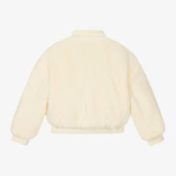 Calvin Klein-Girls Ivory & Black Reversible Bomber | Childrensalon Outlet