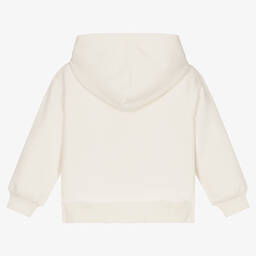 Calvin Klein Джинсы-Кремовая хлопковая худи для девочек | Childrensalon Outlet