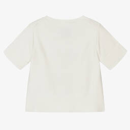 Calvin Klein Джинсы-Кремовый хлопковый топ | Childrensalon Outlet