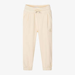 Calvin Klein-Girls Ivory Embroidered Joggers | Childrensalon Outlet