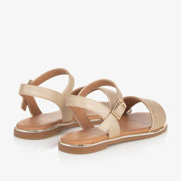 Calvin Klein-Girls Ivory Faux Leather Sandals | Childrensalon Outlet