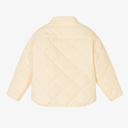 Calvin Klein-جاكيت لون عاجي داكن للبنات | Childrensalon Outlet