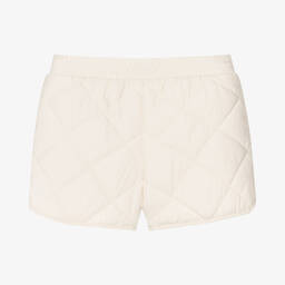 Calvin Klein Jeans-شورت مبطن لون عاجي للبنات | Childrensalon Outlet