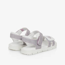Calvin Klein-Girls Lilac & White Sparkle Strap Sandals | Childrensalon Outlet