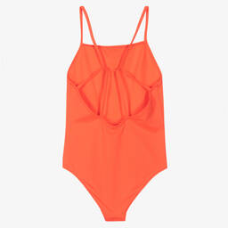 Calvin Klein-Girls Orange Logo Swimsuit | Childrensalon Outlet