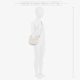 كالفين كلاين-حقيبة جلد صناعي لون عاجي للبنات (21 سم) | Childrensalon Outlet