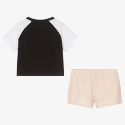 Calvin Klein-Girls Pink & Black Pyjamas | Childrensalon Outlet