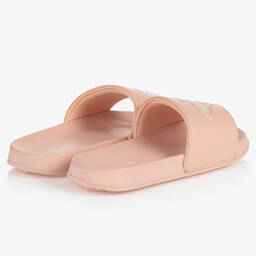 Calvin Klein Jeans-شبشب سلايدرز جلد صناعي لون زهري للبنات | Childrensalon Outlet