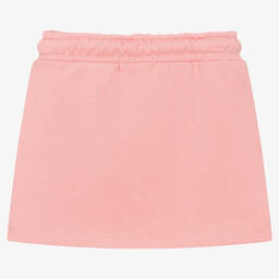Calvin Klein Jeans-Girls Pink Cotton Logo Skirt | Childrensalon Outlet