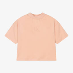 Calvin Klein-Girls Pink Jersey Tee | Childrensalon Outlet