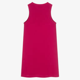 Calvin Klein-Girls Pink Organic Cotton Dress | Childrensalon Outlet