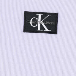Calvin Klein Jeans-Girls Purple Ribbed Dress | Childrensalon Outlet