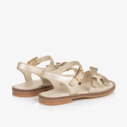 Calvin Klein-Girls' Shimmer Leather Bow Sandals | Childrensalon Outlet