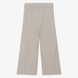 Calvin Klein-Girls Soft Beige Cotton Trousers | Childrensalon Outlet