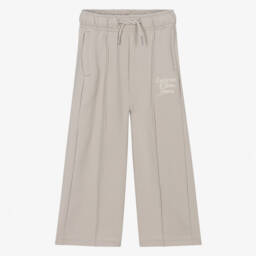 Calvin Klein-Girls Soft Beige Cotton Trousers | Childrensalon Outlet