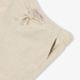 Calvin Klein-Мягкие бежевые брюки из льняной смеси для девочек | Childrensalon Outlet