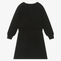 Calvin Klein-Girls Sparkling Black Sweat Dress | Childrensalon Outlet