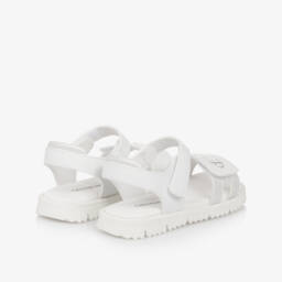 Calvin Klein-Серебристые белые блестящие сандалии для девочек | Childrensalon Outlet