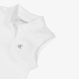 Calvin Klein-Girls Sporty White Polo Dress | Childrensalon Outlet