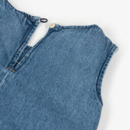 Calvin Klein-Girls Stylish Blue Cotton Tank | Childrensalon Outlet