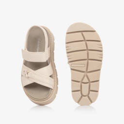 Calvin Klein-Бежевые сандалии на платформе из искусственной кожи для девочек | Childrensalon Outlet