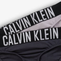 Calvin Klein-Girls Twin Pack Grey Pants | Childrensalon Outlet
