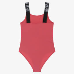 Calvin Klein-مايوه قطعة واحدة وردي زاهي للبنات | Childrensalon Outlet