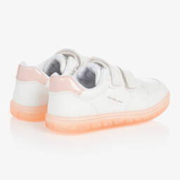 Calvin Klein Jeans-ترينرز جلد صناعي لون أبيض للبنات | Childrensalon Outlet