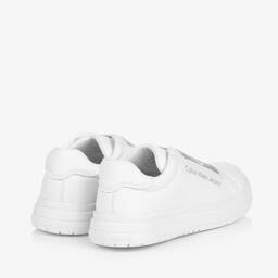 Calvin Klein-Girls White Slip-On Trainers | Childrensalon Outlet