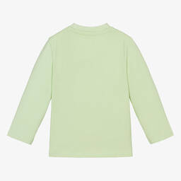 Calvin Klein-Green Cotton Top | Childrensalon Outlet
