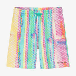 Calvin Klein-Multicolour Cotton Jersey Shorts | Childrensalon Outlet