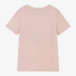 Calvin Klein-Pale Pink Monogram Cotton T-Shirt | Childrensalon Outlet