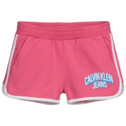 Calvin Klein Джинсы-Pink Cotton Jersey Shorts | Childrensalon Outlet