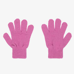Calvin Klein-Purple Knitted Gloves | Childrensalon Outlet