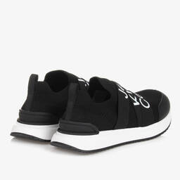 Calvin Klein-Teen Black Knitted Trainers | Childrensalon Outlet