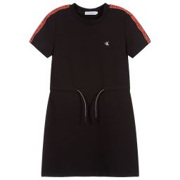 Calvin Klein Джинсы-Черное платье с тесьмой для подростков | Childrensalon Outlet