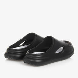 Calvin Klein-Teen Black Monogram Sliders | Childrensalon Outlet