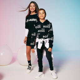 Calvin Klein Jeans-Teen Black & White Joggers | Childrensalon Outlet