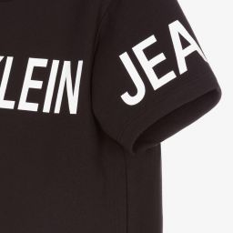 Calvin Klein Jeans-Teen Black & White Logo Dress | Childrensalon Outlet