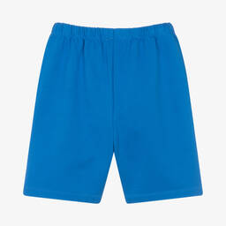 Calvin Klein Jeans-شورت تينز ولادي قطن جيرسي لون أزرق | Childrensalon Outlet